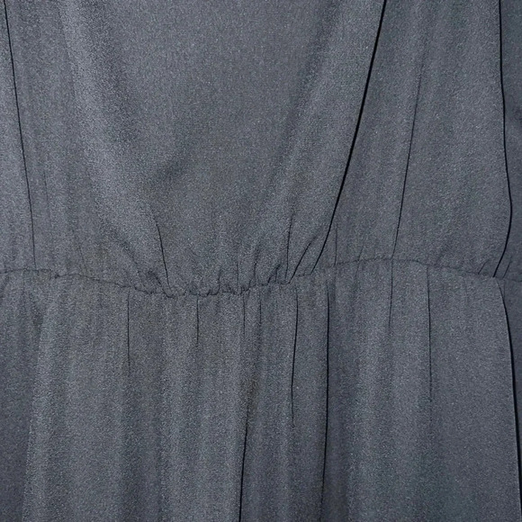 Mittoshop Black Dress Size MEDIUM Embroidered Hem - Picture 3 of 9